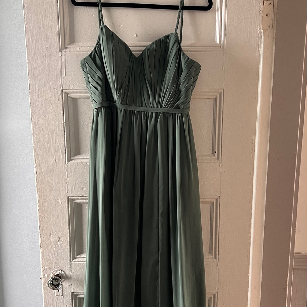 Azazie Zuma Eucalyptus Dress
